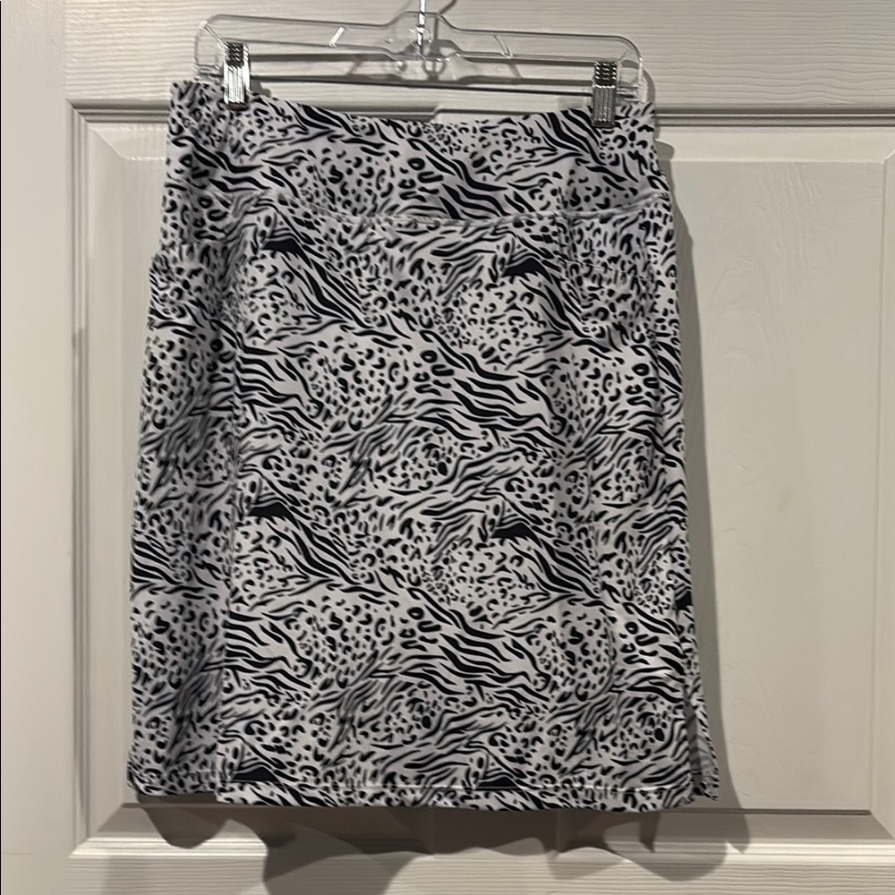 Baleaf Athletic Skort Black & White Animal-Print